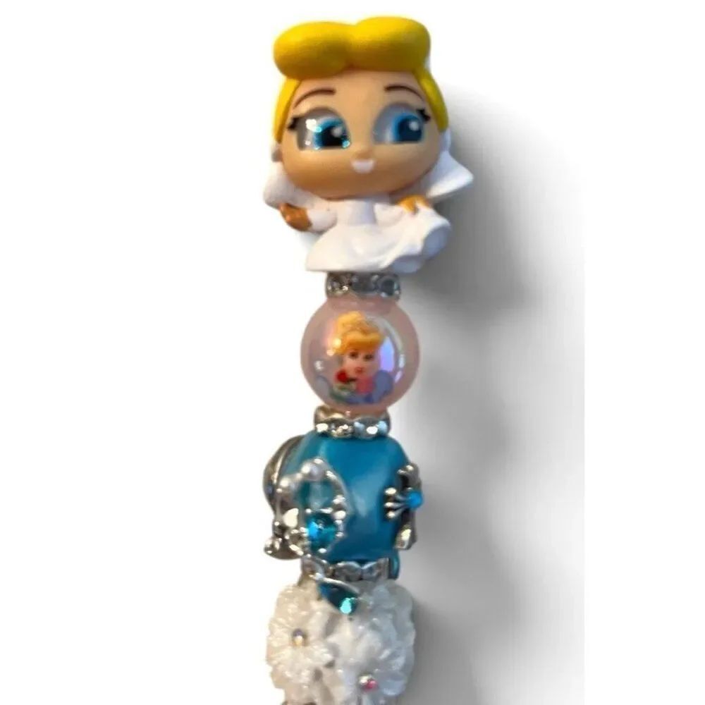 Disney Doorables Beaded Character Pen Cinderella Wedding Jeweled Princess New